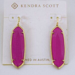 Kendra Scott Eleanor 14K Gold and Genuine Stone Drop Earrings